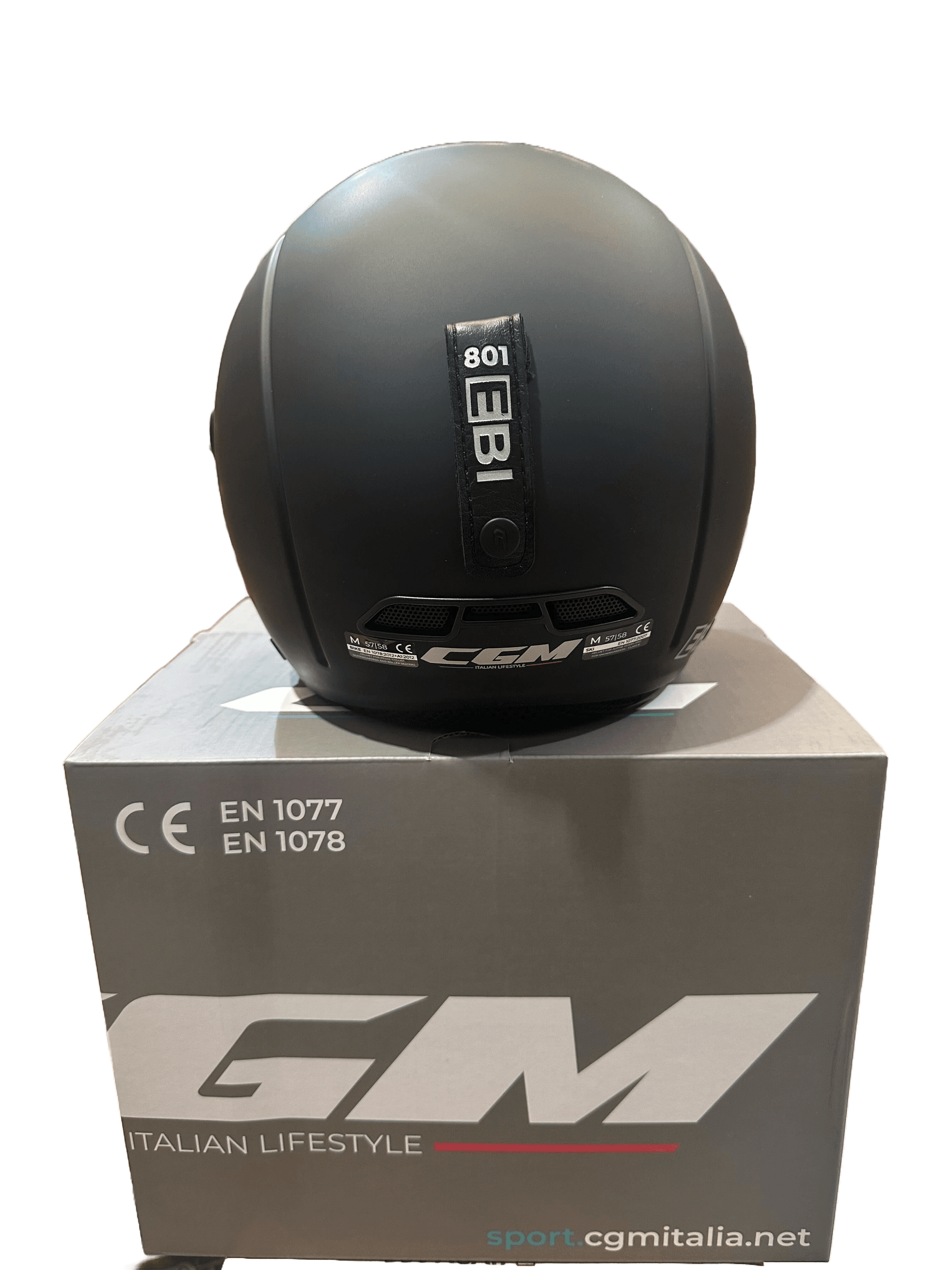 Casque Trottinette CGM Ebi Mono Noir Mat