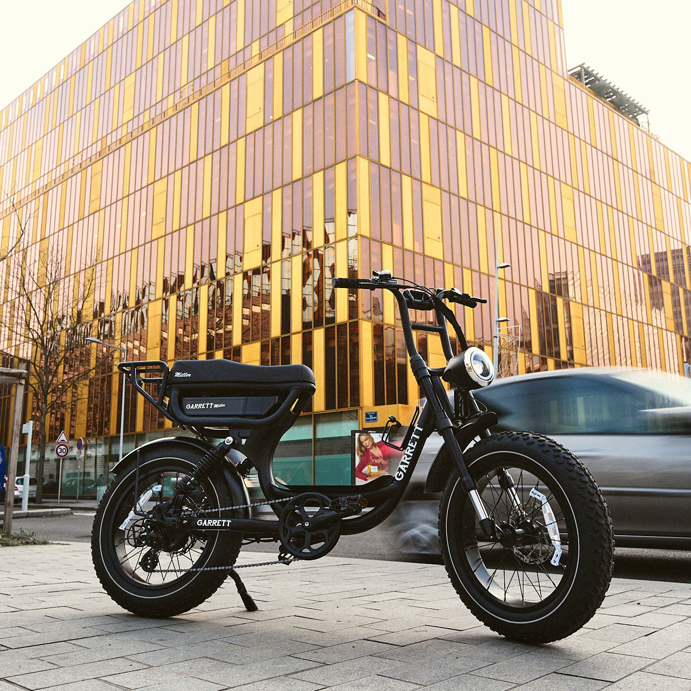 Bicicleta elétrica de carga de dois lugares Garrett Miller City (versão 2024)