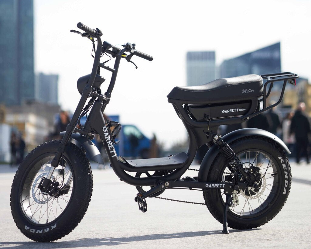 Bicicleta eléctrica de carga biplaza Garrett Miller City (versión 2024)