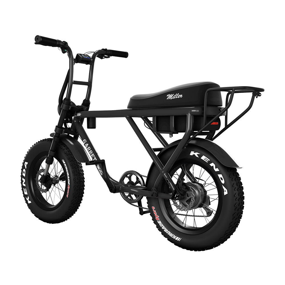 vélo électrique garrett miller x noir fat bike 2021 large pneu kenda 20 pouces